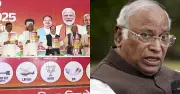 NDA Pledges 1 Crore Jobs for Bihar in Election Manifesto; Kharge Demands RSS Ban