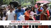 NEET PG Counselling 2025 Schedule Revised: Round 1 Result on Nov 20
