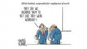 Negligence of Work Cartoon Highlights Government Inefficiency