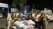 Onion Smugglers' Scent-sational Scheme: Sandalwood Hidden in Vegetable Shipment Worth ₹1 Crore Busted in Bengaluru