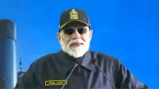 PM Modi's Historic Diwali Celebration: Lighting Lamps Aboard INS Vikrant with Navy Personnel