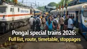 Pongal 2026: Indian Railways Announces Special Trains for Tamil Nadu Festival Travel