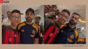 Rohit Sharma's Heartwarming Gesture Goes Viral As Fan Films Team India's Flight to Singapore