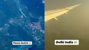 Shocking Video Reveals Stark Air Quality Contrast Between Vienna and Delhi | Viral Flight Comparison
