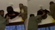 Thief Gets Stuck in Kitchen Exhaust Fan During Burglary in Kota; Viral Video Shows 'Instant Karma'