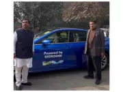 Union Minister Pralhad Joshi Drives Hydrogen Car, Pushes for Green Mobility