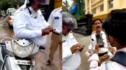 Viral Showdown: Mumbai Traffic Cop vs Scooter Rider Over Helmet Rule - Who Got Fined?