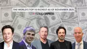 World's Top 10 Billionaires 2025: Musk Nears Trillionaire Status