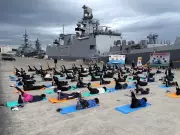 Yoga Unites Indian and Japanese Navies During JIMEX 25 Maritime Exercise