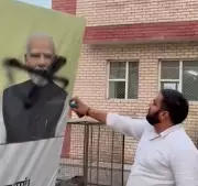 Youth Congress Leader and Aide Arrested for Defacing PM, CM Posters in Haryana