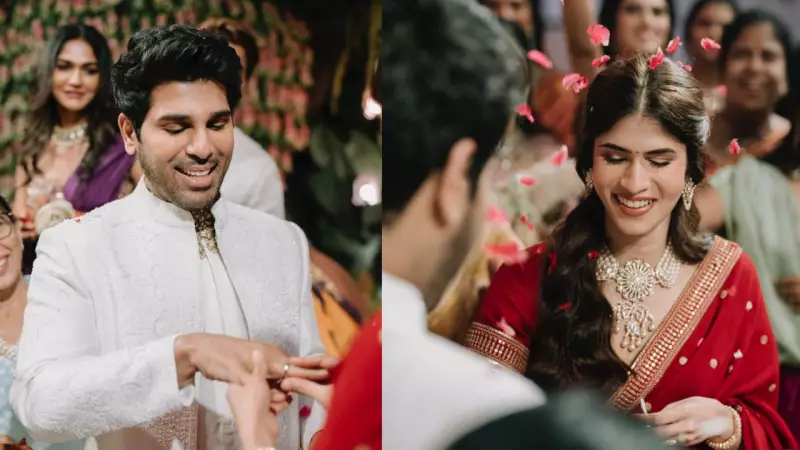 Allu Sirish Ties the Knot with Nayanika in Dreamy Engagement Ceremony - See Romantic Photos!