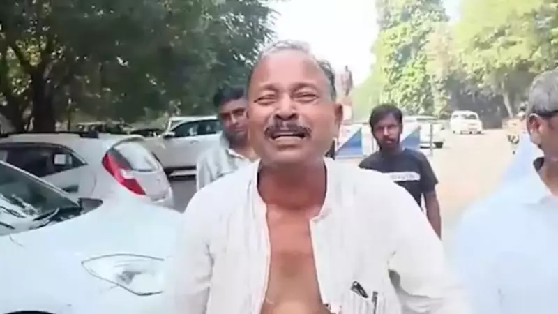 Bihar Polls Drama: RJD Leader's Shirt-Tearing Protest Over Ticket Distribution Goes Viral | Exclusive Video
