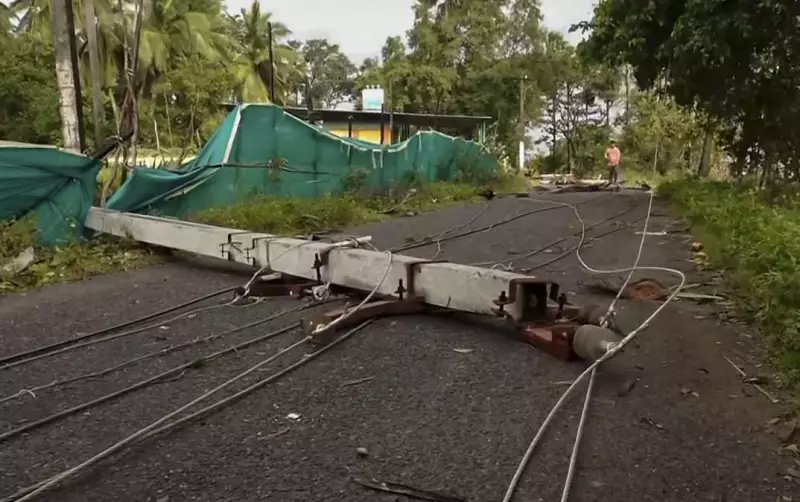 Cyclone Montha Wreaks Havoc in Andhra Pradesh: 300 Electric Poles Uprooted, 20,000 Acres of Paddy Destroyed
