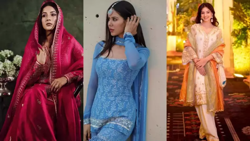 Diwali 2025 Fashion Spectacle: Shehnaaz Gill, Sonam Bajwa & Other Punjabi Stars Set Festival Style Goals