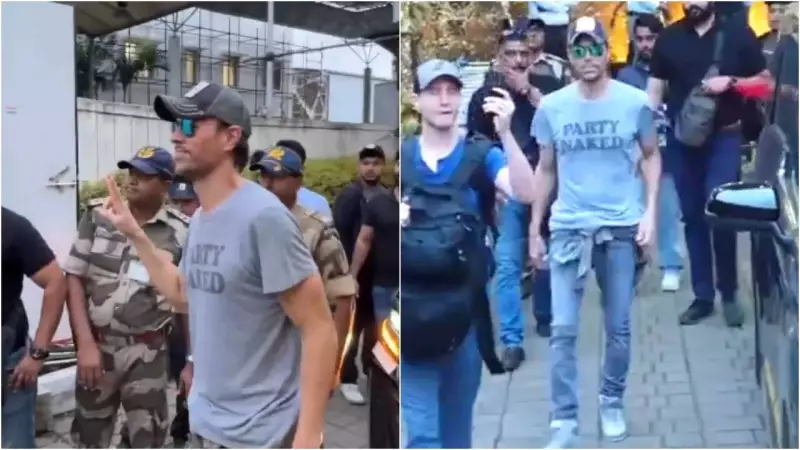 Enrique Iglesias Arrives in Mumbai! Singer Greets Indian Fans with Heartwarming Namaste | Concert Updates