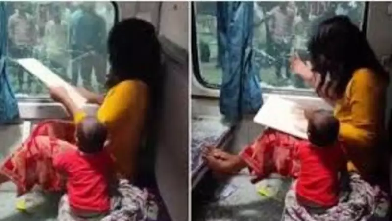 Furious Passenger Smashes Train Window After Alleged Purse Theft; Police Inaction Sparks Viral Outrage
