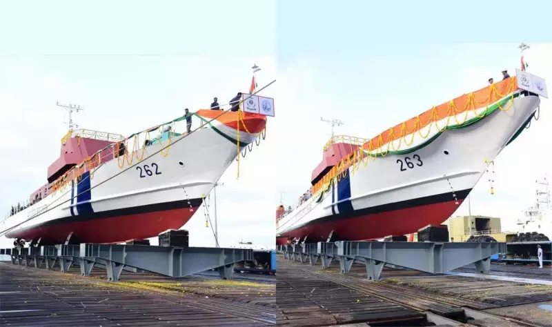 Goa Shipyard Boosts Coastal Security with Launch of Two Advanced Patrol Vessels for Indian Coast Guard