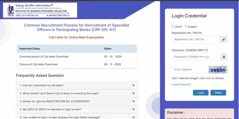 IBPS SO Mains Admit Card 2025 Released! Download Your Hall Ticket Direct Link Here