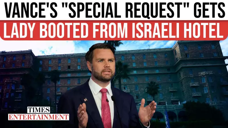 JD Vance's Hotel Room Controversy: Woman Allegedly Removed from King David Hotel Suite