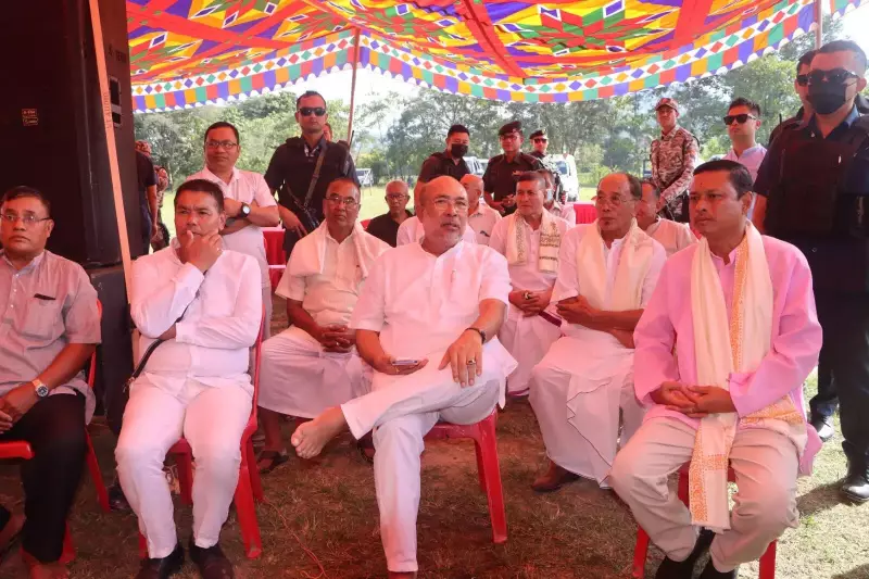 Manipur CM Biren Singh Hosts Heartwarming Ningol Chakkouba Feast for 4000 Displaced Individuals