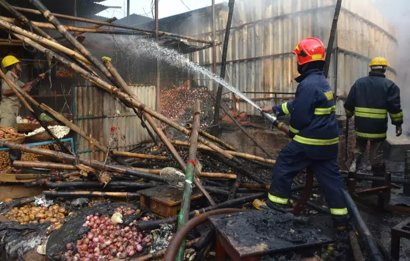 Massive Inferno Engulfs Bhubaneswar's Unit I Market, 30 Shops Reduced to Ashes | TOI Original