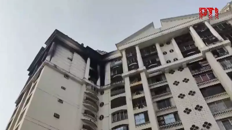 Navi Mumbai Building Inferno: 4 Dead, 10 Injured in Tragic Residential Fire