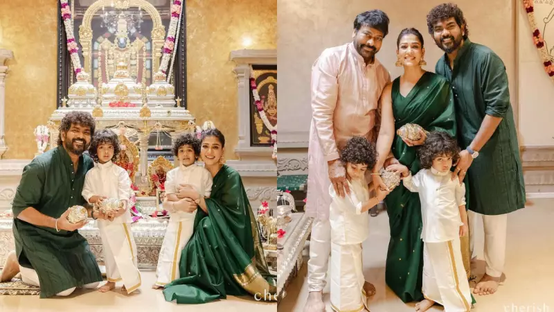 Nayanthara's Festive Diwali Celebration with Vignesh Shivan and Megastar Chiranjeevi Goes Viral!