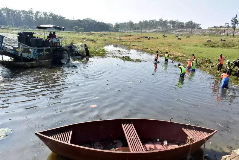 Ranchi Civic Body Takes Strict Action Against Illegal Chhath Ghat Encroachments