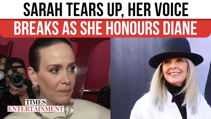 Sarah Paulson Gets Emotional at 'All's Fair' Premiere, Pays Heartfelt Tribute to Diane Keaton
