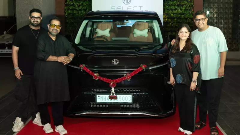 Shankar Mahadevan Drives Home MG's Luxury M9 Electric MPV: A Glimpse Inside India's Premium EV