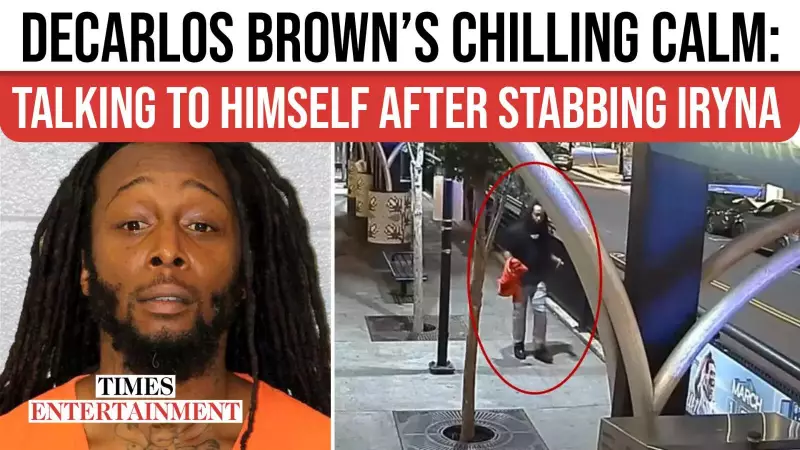 Shocking CCTV Footage: DeCarlos Brown Strolls Calmly After Alleged Stabbing of Iryna