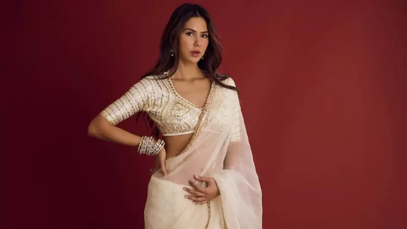 Sonam Bajwa's White Saree Look Redefines Minimalist Fashion | Times of India