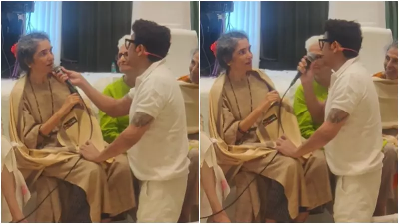 Sonu Nigam's Heartwarming Request at Satish Shah's Prayer Meet: Urges Widow Madhu to Sing 'Tere Mere Sapne' | Watch Emotional Video
