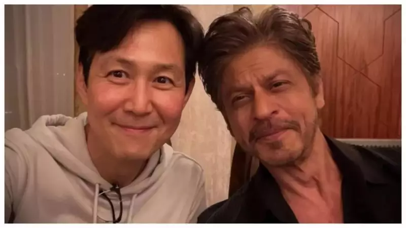 Squid Game Star Lee Jung-jae Meets Bollywood King Shah Rukh Khan in Epic Fan Moment
