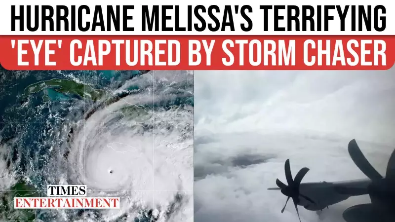 Storm Chaser Films Terrifying Eye of Category 5 Hurricane Melissa as Monster Storm Ravages Jamaica