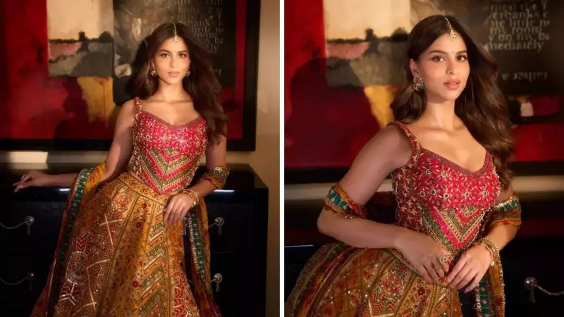 Suhana Khan's Stunning ₹1.69 Lakh Lehenga Steals the Show at Diwali Bash - Gen Z Fashion Goals!
