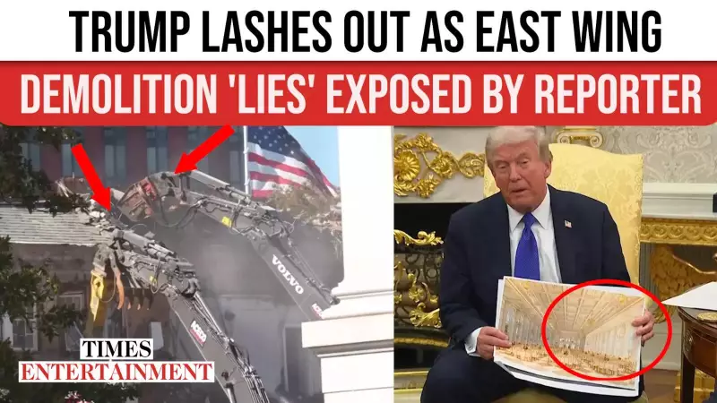 Trump Clashes With Reporter Over White House Renovation Claims | Tense Exchange Goes Viral