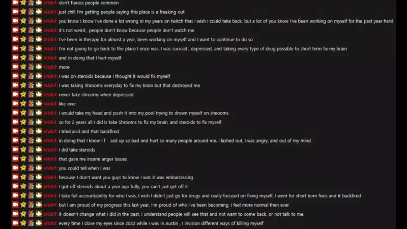 Twitch Star Mizkif's Shocking Confession: Steroid Use & Mushroom Addiction Revealed in Leaked Chat