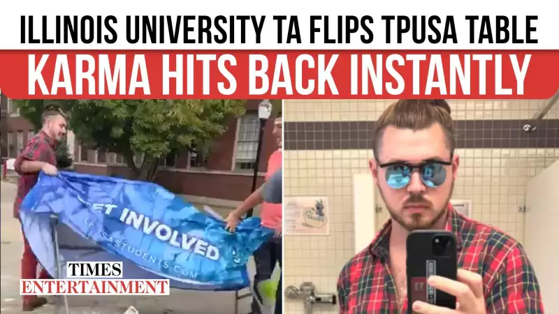 University Teaching Assistant Fired After Violent Attack on TPUSA Booth at Illinois Campus