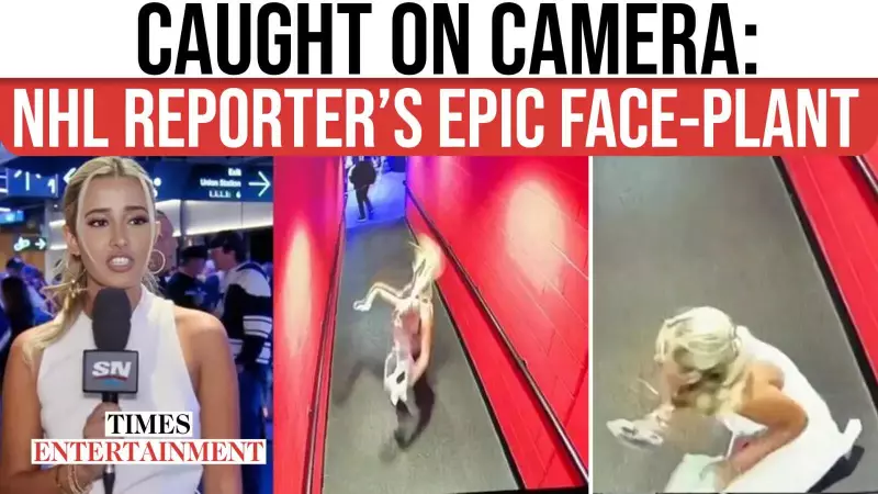 Watch: NHL Reporter Takes Spectacular Tumble On Camera Before Rangers Game - Viral Moment!