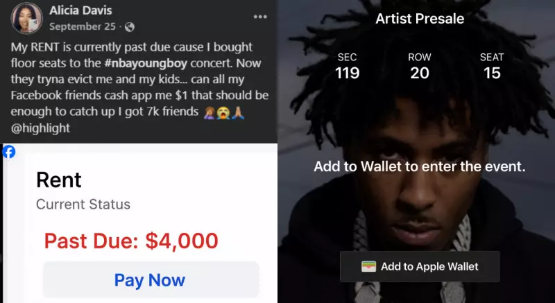 Woman Spends Entire ₹4000 Rent on NBA Youngboy Concert, Then Begs Facebook Friends for ₹1 Donations
