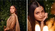Alia Bhatt's Diwali Glamour: A Rose Gold Silk Saree Masterclass That Stole The Spotlight