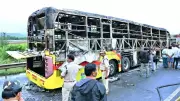 Bengaluru-Bound Bus Inferno in Kurnool: 20 Lives Lost in Horrific Fire Accident