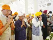 Delhi CM Arvind Kejriwal & Punjab CM Bhagwant Mann Attend Grand Kirtan Darbar Honoring Guru Tegh Bahadur's 350th Martyrdom Day