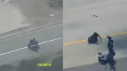 Dramatic Police Chase in California Ends in Violent Crash After Suspect Opens Fire | Shocking Video
