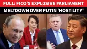 Fico's Fiery Outburst in Slovak Parliament: 'You'd Pass Out Speaking to Putin!' | Watch Viral Video