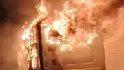 Hyderabad-Bengaluru Volvo Bus Catches Fire in Kurnool | All Passengers Safe