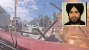 Illegal Indian Truck Driver Causes Deadly California Crash: Three Killed in Fiery Collision | Shocking Video