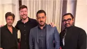 MrBeast Creates Internet Frenzy with Epic Photo Featuring Shah Rukh Khan, Salman Khan and Aamir Khan - Fans Go Wild!
