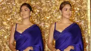 Mrunal Thakur's Electric Cobalt Blue Saree Look Sets the Internet Ablaze | Style Breakdown
